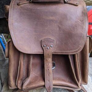 Saddleback Leather "The Tank" backpack in tobacco